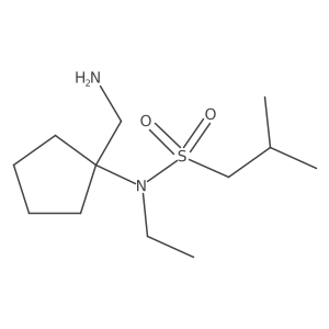 1-Propanesulfonamide, N-[1-(aminomethyl)cyclopentyl]-N-ethyl-2-methyl- Structure