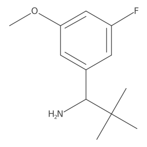 (S)-1-(3-fluoro-5-methoxyphenyl)-2,2-dimethylpropan-1-amine Structure