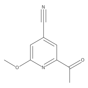 2-Acetyl-6-methoxyisonicotinonitrile Structure