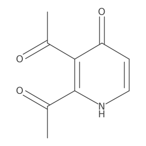 1-(2-Acetyl-4-hydroxypyridin-3-YL)ethanone Structure