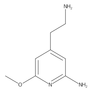 4-(2-Aminoethyl)-6-methoxypyridin-2-amine结构式