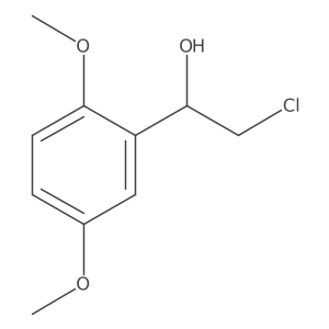 2-Chloro-1-(2,5-dimethoxyphenyl)ethan-1-ol结构式
