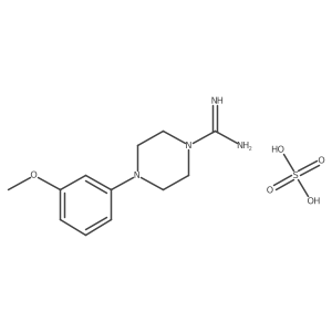 4-(3-Methoxyphenyl)piperazine-1-carboximidamide sulfate Structure