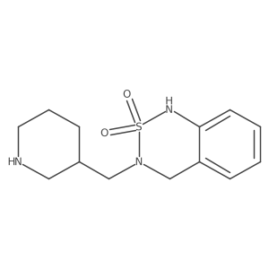 3-(piperidin-3-ylmethyl)-3,4-dihydro-1H-benzo[c][1,2,6]thiadiazine 2,2-dioxide结构式