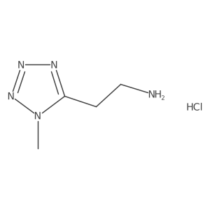 2-(1-methyl-1H-1,2,3,4-tetrazol-5-yl)ethan-1-amine hydrochloride Structure