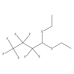 4,4-Bis(ethylsulfanyl)-1,1,1,2,2,3,3-heptafluorobutane Structure