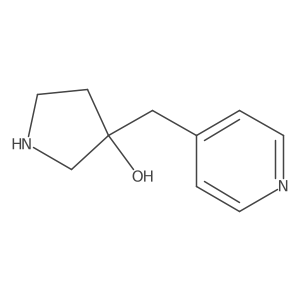 3-[(Pyridin-4-yl)methyl]pyrrolidin-3-ol Structure