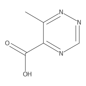 6-Methyl-1,2,4-triazine-5-carboxylic acid Structure