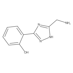 Phenol, 2-[5-(aminomethyl)-1H-1,2,4-triazol-3-yl]- Structure