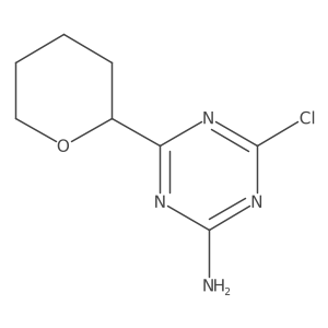 4-Chloro-6-(oxan-2-YL)-1,3,5-triazin-2-amine Structure