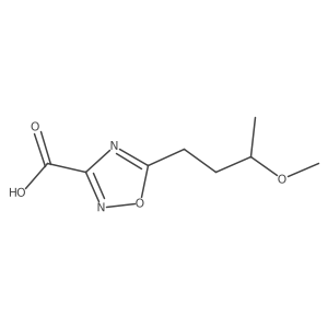 5-(3-Methoxybutyl)-1,2,4-oxadiazole-3-carboxylic acid Structure