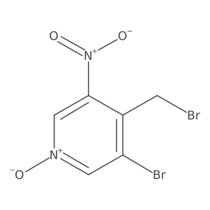 3-Bromo-4-(bromomethyl)-5-nitropyridine 1-oxide结构式