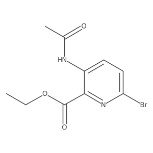 Ethyl 3-acetamido-6-bromopicolinate Structure