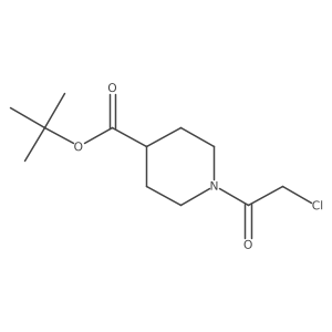 Tert-butyl 1-(2-chloroacetyl)piperidine-4-carboxylate结构式