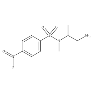N-(1-aminopropan-2-yl)-N-methyl-4-nitrobenzene-1-sulfonamide结构式