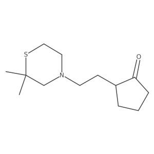 2-[2-(2,2-Dimethylthiomorpholin-4-yl)ethyl]cyclopentan-1-one结构式
