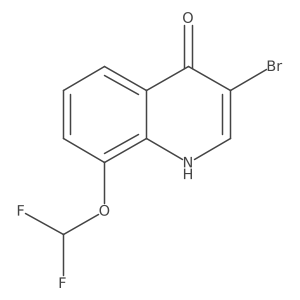 3-Bromo-8-(difluoromethoxy)quinolin-4-ol Structure