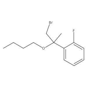 1-(1-Bromo-2-butoxypropan-2-yl)-2-fluorobenzene结构式