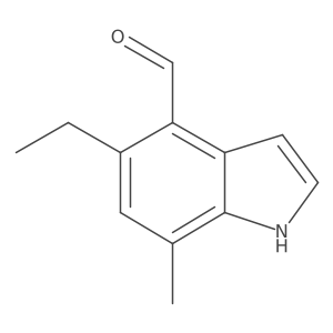 5-Ethyl-7-methyl-1H-indole-4-carbaldehyde结构式