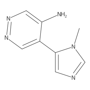 5-(3-Methylimidazol-4-yl)pyridazin-4-amine Structure