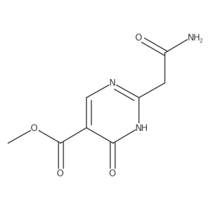 Methyl 2-(carbamoylmethyl)-6-oxo-1,6-dihydropyrimidine-5-carboxylate结构式