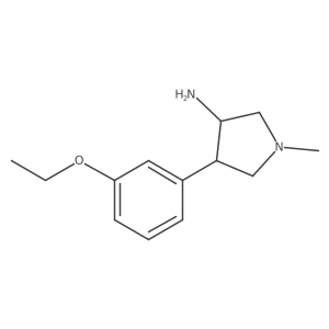 4-(3-Ethoxyphenyl)-1-methylpyrrolidin-3-amine结构式