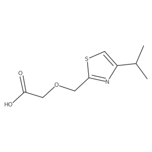 2-((4-Isopropylthiazol-2-yl)methoxy)acetic acid Structure