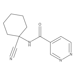 N-(1-Cyanocyclohexyl)pyridazine-4-carboxamide Structure