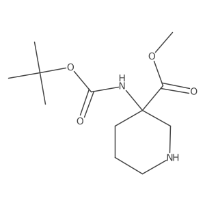 Methyl 3-{[(tert-butoxy)carbonyl]amino}piperidine-3-carboxylate Structure