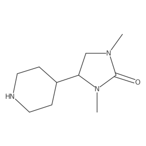 1,3-Dimethyl-4-(piperidin-4-yl)imidazolidin-2-one Structure
