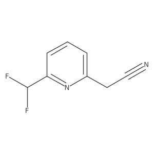 2-(Difluoromethyl)pyridine-6-acetonitrile Structure