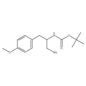 tert-butyl N-[1-amino-3-(4-methoxyphenyl)propan-2-yl]carbamate Structure