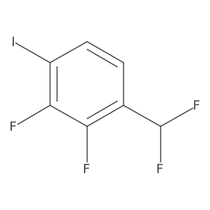 1-(Difluoromethyl)-2,3-difluoro-4-iodobenzene结构式