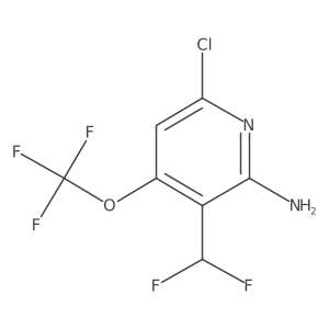 6-chloro-3-(difluoromethyl)-4-(trifluoromethoxy)pyridin-2-amine Structure
