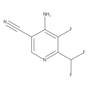 4-Amino-6-(difluoromethyl)-5-fluoronicotinonitrile Structure