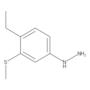1-(4-Ethyl-3-(methylthio)phenyl)hydrazine结构式