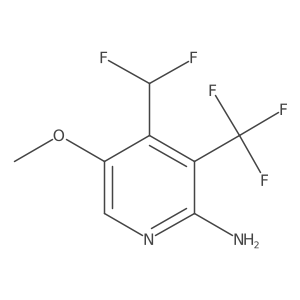 4-(Difluoromethyl)-5-methoxy-3-(trifluoromethyl)pyridin-2-amine Structure