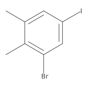 1-Bromo-2,3-dimethyl-5-iodobenzene结构式