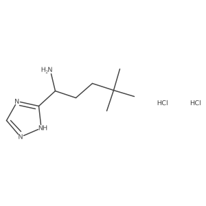 4,4-dimethyl-1-(4H-1,2,4-triazol-3-yl)pentan-1-amine dihydrochloride Structure
