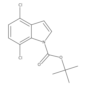 Tert-butyl 4,7-dichloroindole-1-carboxylate结构式