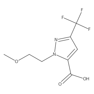 1-(2-methoxyethyl)-3-(trifluoromethyl)-1H-pyrazole-5-carboxylic acid Structure