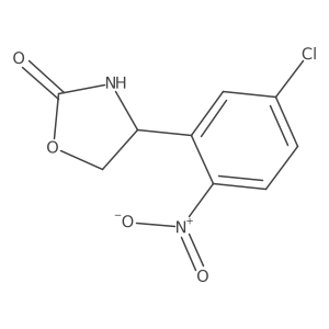 4-(5-Chloro-2-nitrophenyl)-1,3-oxazolidin-2-one结构式
