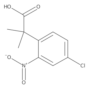 2-(4-Chloro-2-nitrophenyl)-2-methylpropanoic acid结构式