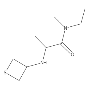 N-Ethyl-N-methyl-2-(thietan-3-ylamino)propanamide结构式