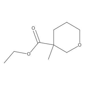 3-Methyl-tetrahydro-pyran-3-carboxylic acid ethyl ester结构式
