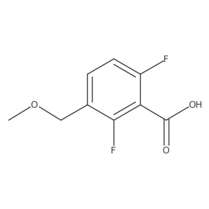 2,6-Difluoro-3-(methoxymethyl)benzoic acid Structure