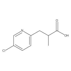 3-(5-Chloropyridin-2-yl)-2-methylpropanoic acid Structure