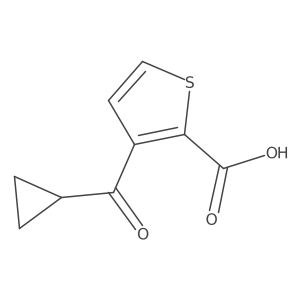 3-(Cyclopropanecarbonyl)thiophene-2-carboxylic acid Structure