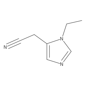 2-(1-ethyl-1H-imidazol-5-yl)acetonitrile结构式