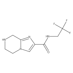 N-(2,2,2-trifluoroethyl)-5,6,7,8-tetrahydroimidazo[1,2-a]pyrazine-2-carboxamide Structure